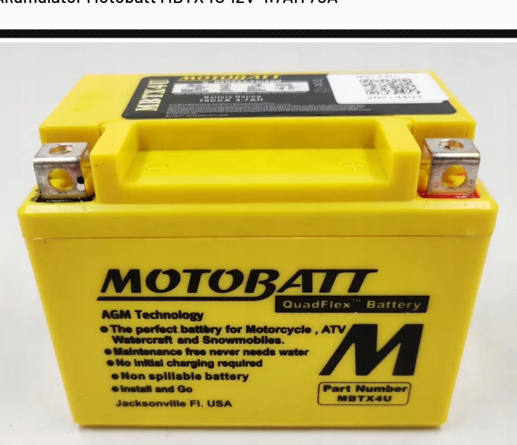 Akumulator Motobatt MBTX4U